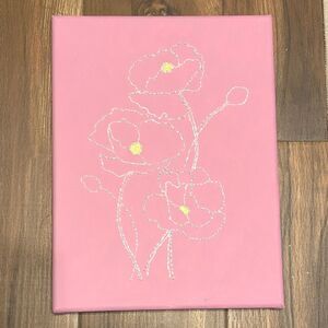 Elegant Light Pink Floral Canvas Art